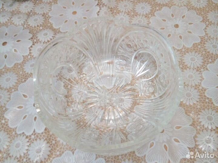 Ваза хрустальная под фрукты и не только