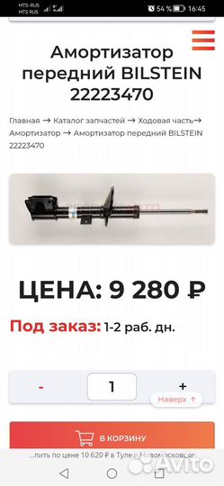 Передние стойки рено дастер