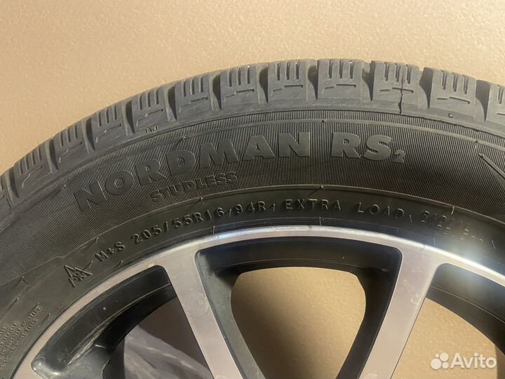 Литые диски R16 с резиной Nokian NordmanRS2 205/55