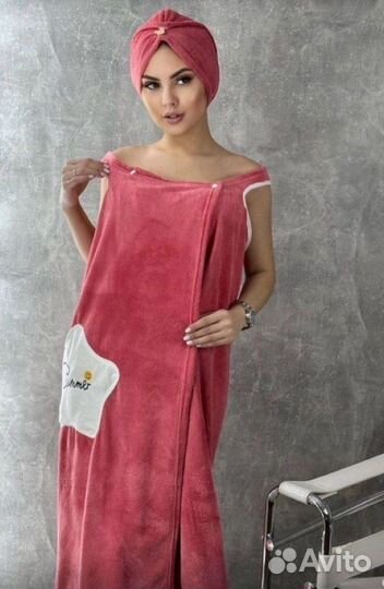 Банный халат плюс чалма