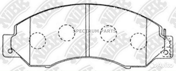 Колодки NiBK PN2368 nibk PN2368