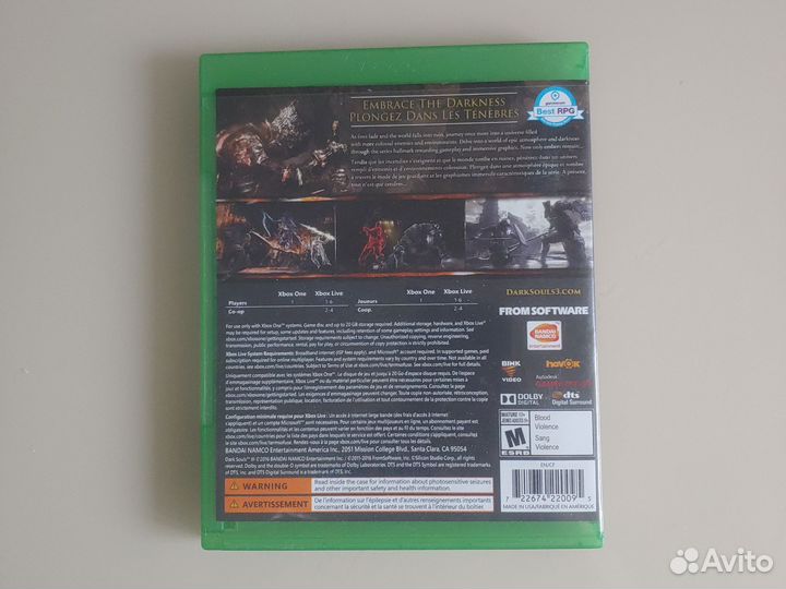 Dark Souls 3 xbox one