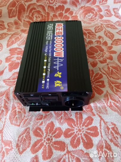 Инвертор Zhixian 3000 вт Чистый синус 12-220 V