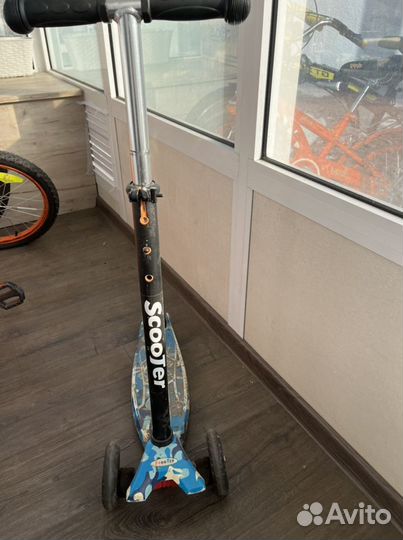 Самокат детский трехколесный бу