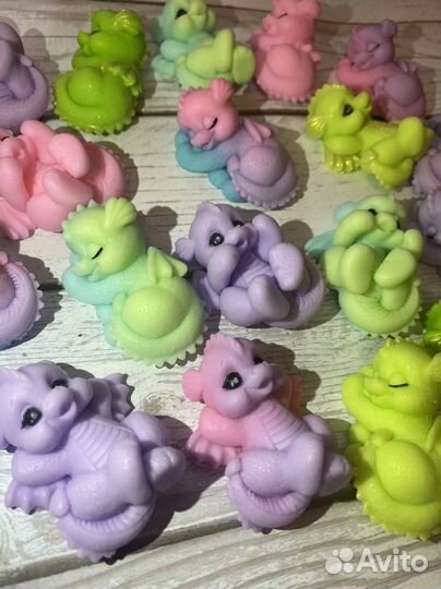 Мыло ручной работы дракончик,мандарины 2024 год