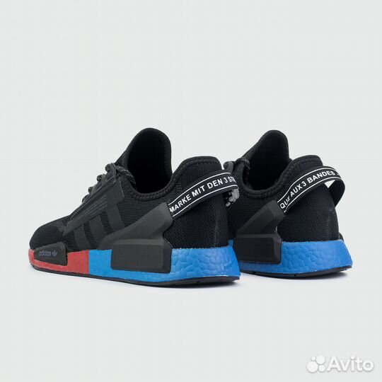 Кроссовки Adidas NMD R1 V2 Black / Reb Blue Ftwr