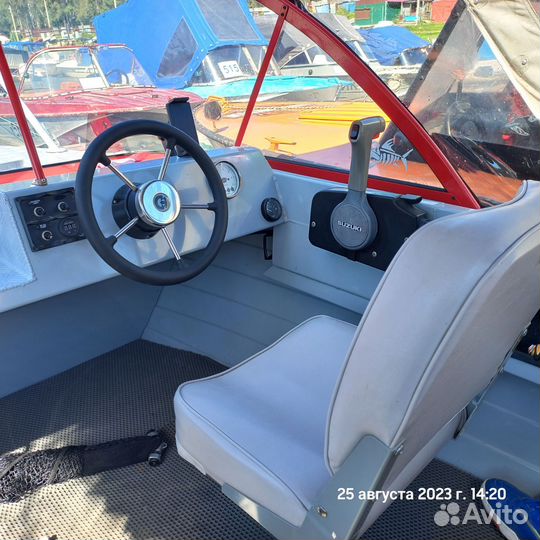 Neman 450 с мотором Suzuki df50a и прицепом