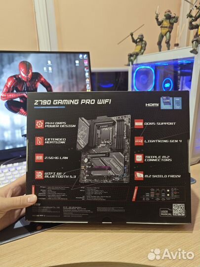 Материнская плата MSI Z790 gaming PRO wifi (новая)