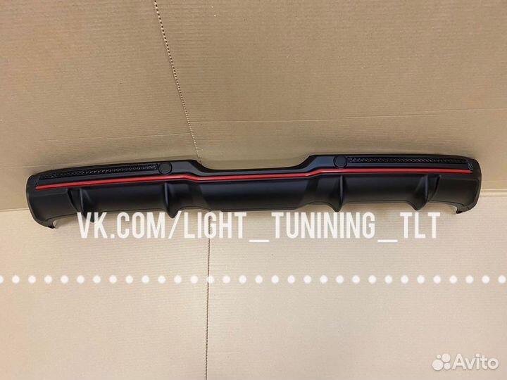 Диффузор заднего бампера vesta тюнинг