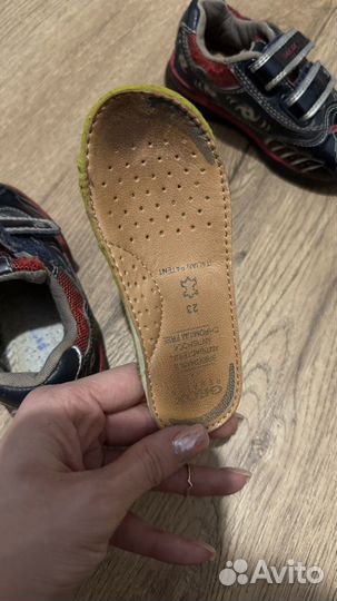 Детские кроссовки geox 23 кожа