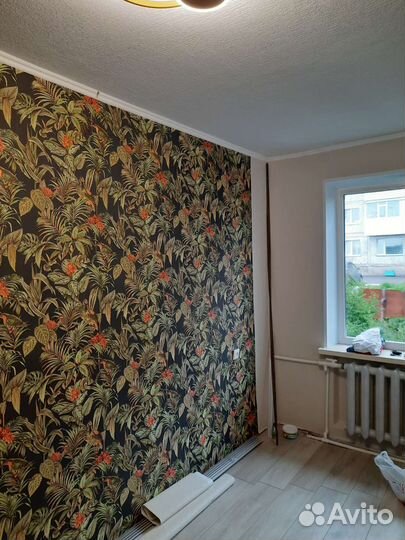 Поклейка обоев