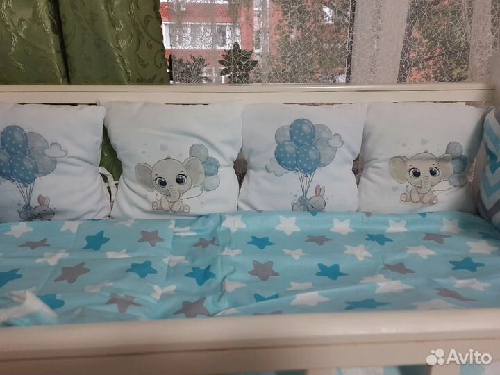 Комплект детского постельного белья и бортики
