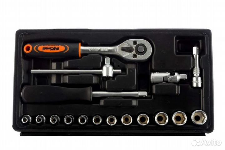 Набор инструментов AV Steel 17 предметов 4-13 мм