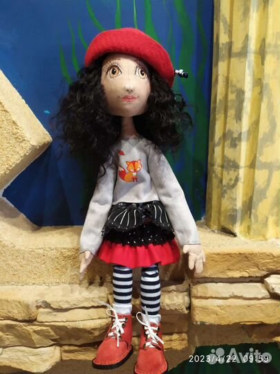 Кукла ручной работы текстиль