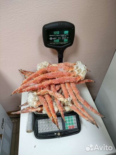 Краб варёно мороженный