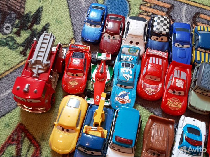 Машинки из мультфильма Тачки Mattel Метталические