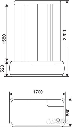 Душевая кабина бокс 120, 150, 170х85. В Наличии