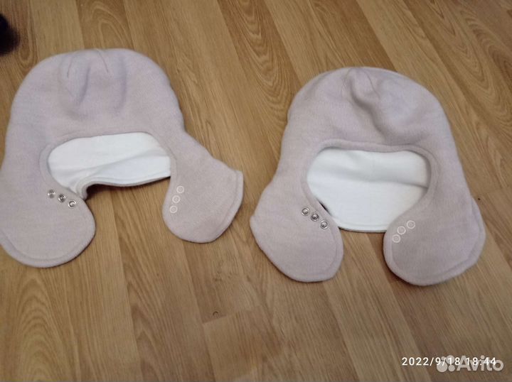 Шапочки для двойни/близнецов размер 42-44