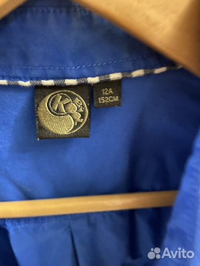 Рубашка мужская на мальчика 12 лет рост 152 см