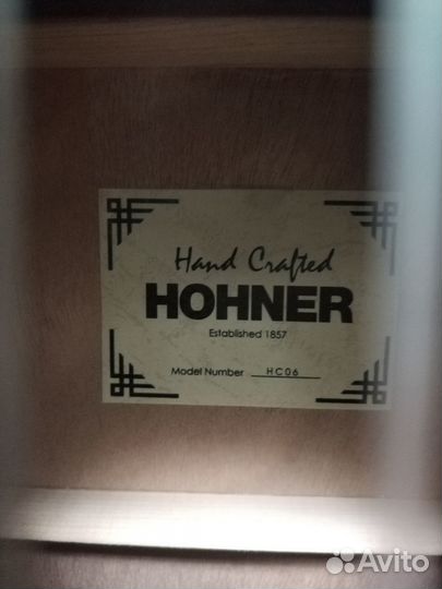 Акустическая гитара hohner hc06