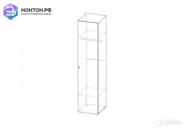 Пенал Мийа-3А ясень шимо светлый