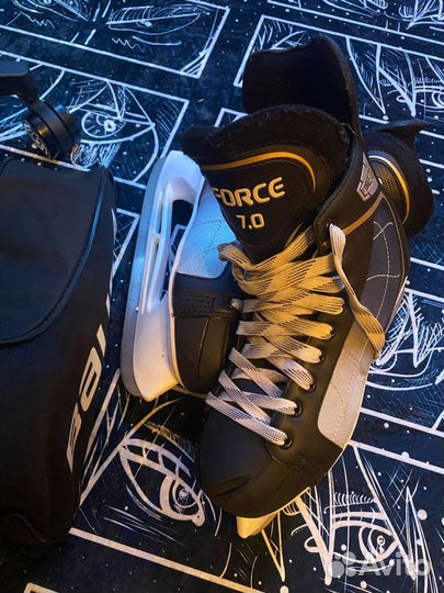 Коньки хоккейные Atemi force 7.0 43 размер бауер