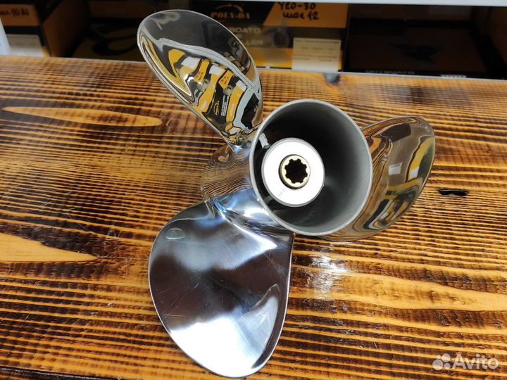 Гребной винт Yamaha 9.9-15; 3х9-1/4х12-J, сталь