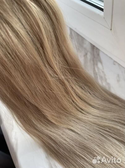 Волосы для наращивания 65 см бу омбре