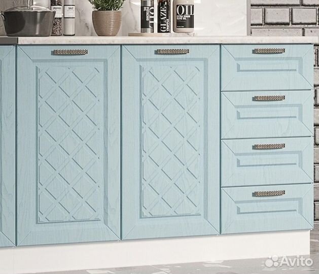 Кухня Агава Белая Аква 2м