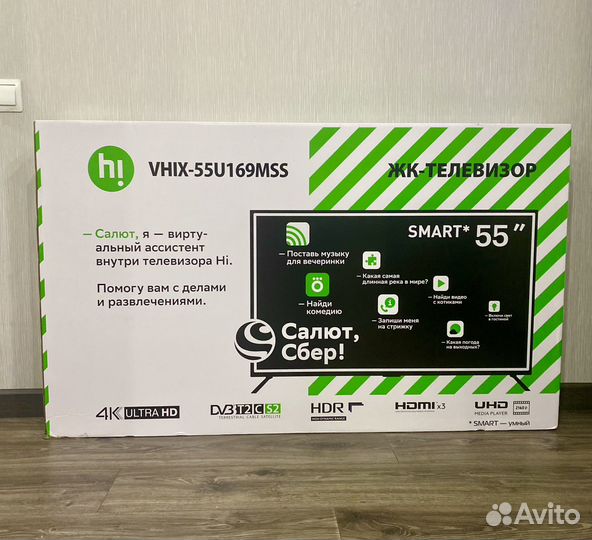 Телевизор Hi vhix-55U169MSS