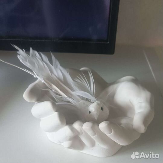 Ладони из гипса органайзер, кашпо, ключница