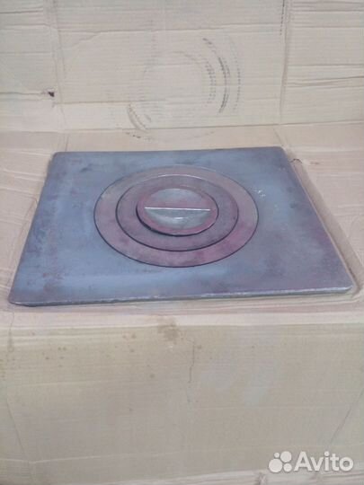 Плиты чугунные для мангала и печи(с кольцами)
