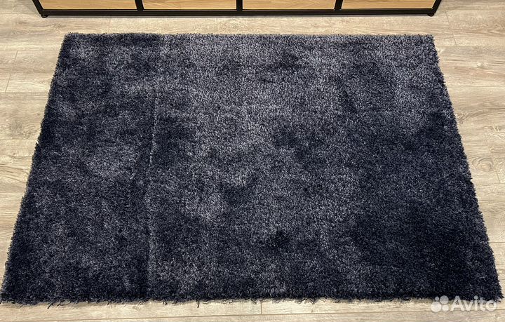 Ковер IKEA ворсовый темно-синий 100х135см