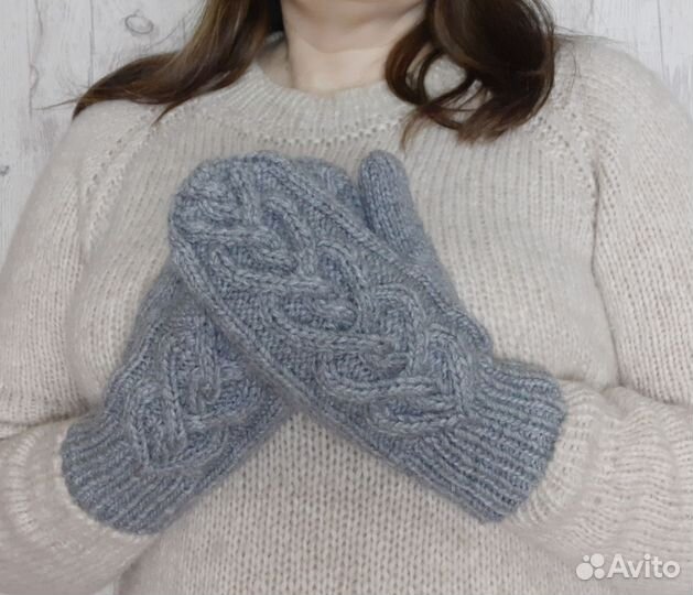 Варежки зимние женские