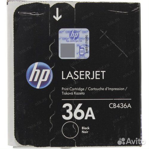 Картридж HP CB436A (№36A) Black LaserJet оригинал