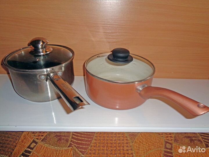 Кастрюли (3л), крышки стекл., чаши для мультиварки