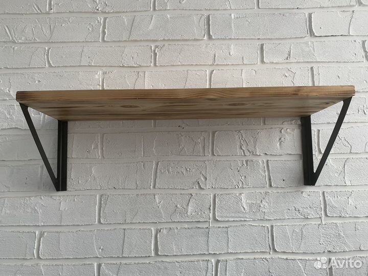 Полка прямая настенная навесная с обжигом