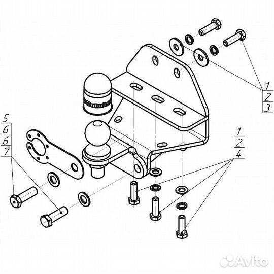 Фаркоп Toyota Land Cruiser 300 2021