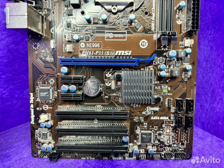 Материнская плата с процессором 1155