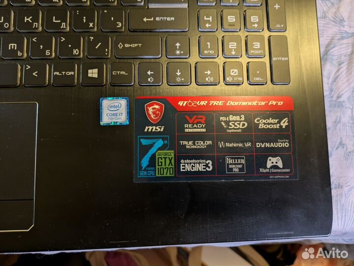 Игровой ноутбук MSI GT62VR 6RE Dominator Pro