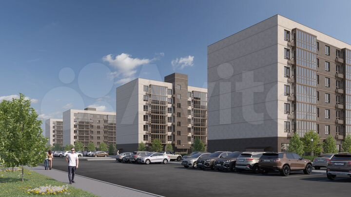 1-к. квартира, 42,7 м², 6/7 эт.