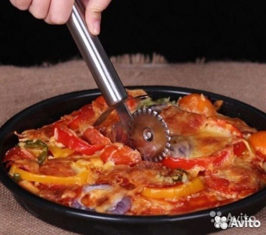 Нож двойной для пиццы и теста 