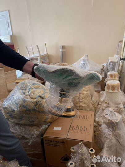 Ваза для фруктов (стекло) в изумрудном цвете