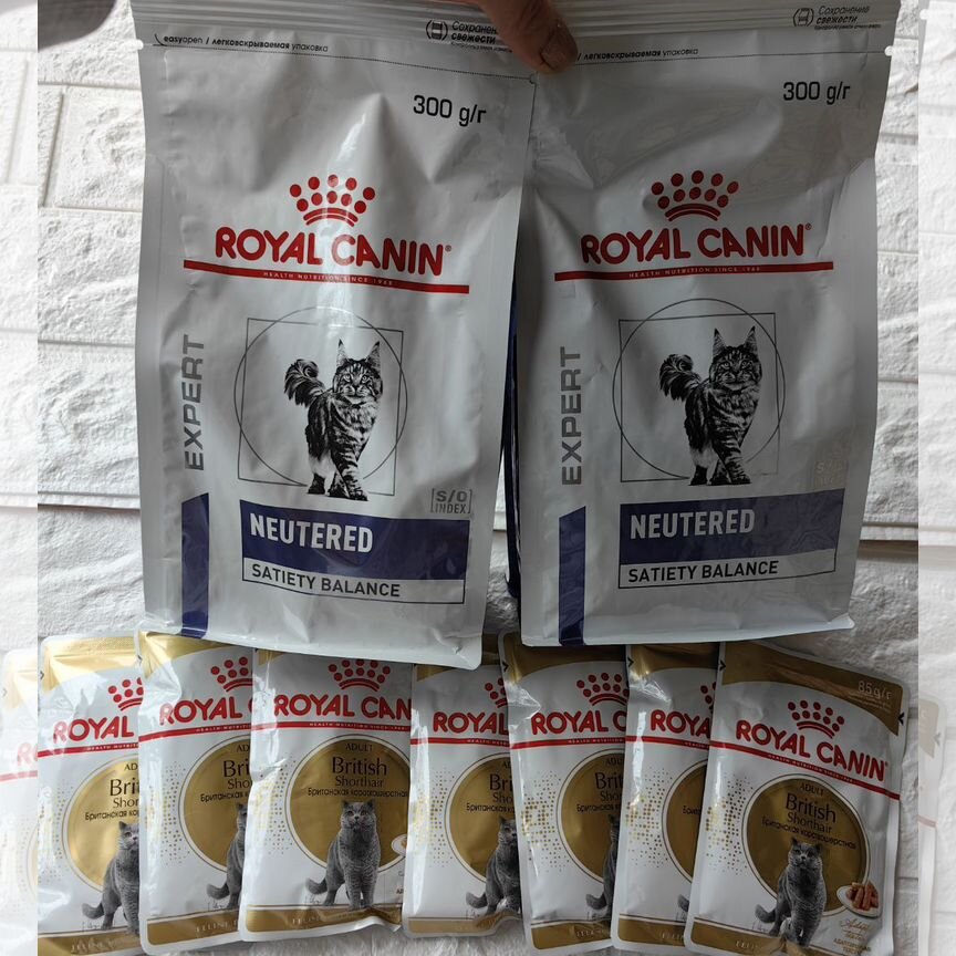 Корм для кошек royal canin сухой и влажный