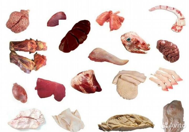 Субпродукты говяжьи и свиные нск