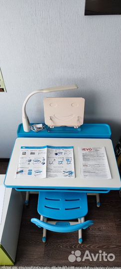 Растущая парта и стул комплект школв BD-04