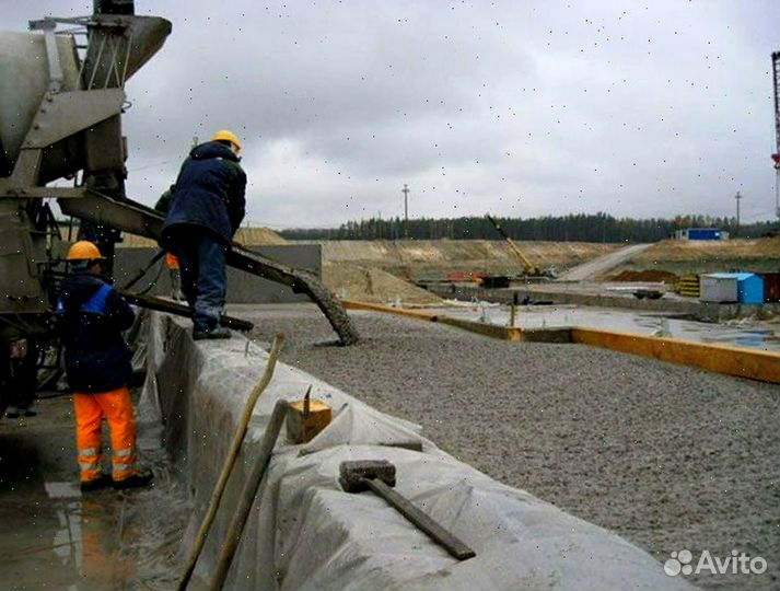 Бетон залить раствор