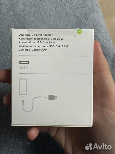 Оргинал Apple 20w power adapter USB-C