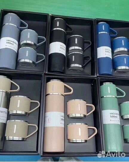 Термос с кружками