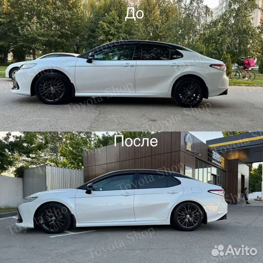 Задние пружины с занижением на Toyota Camry 70 75